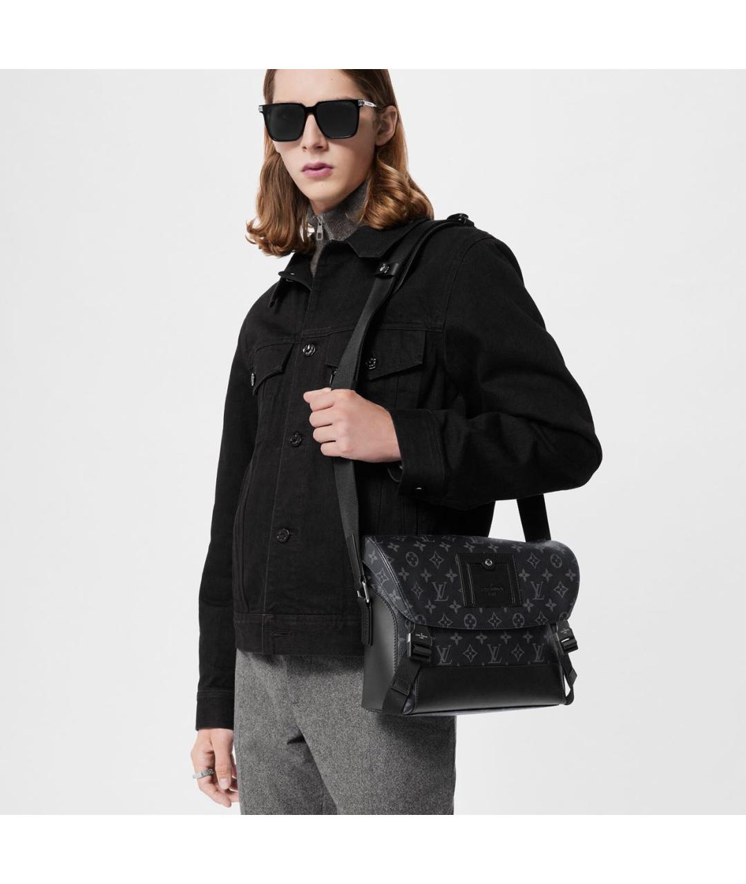 LOUIS VUITTON Черная сумка на плечо, фото 5