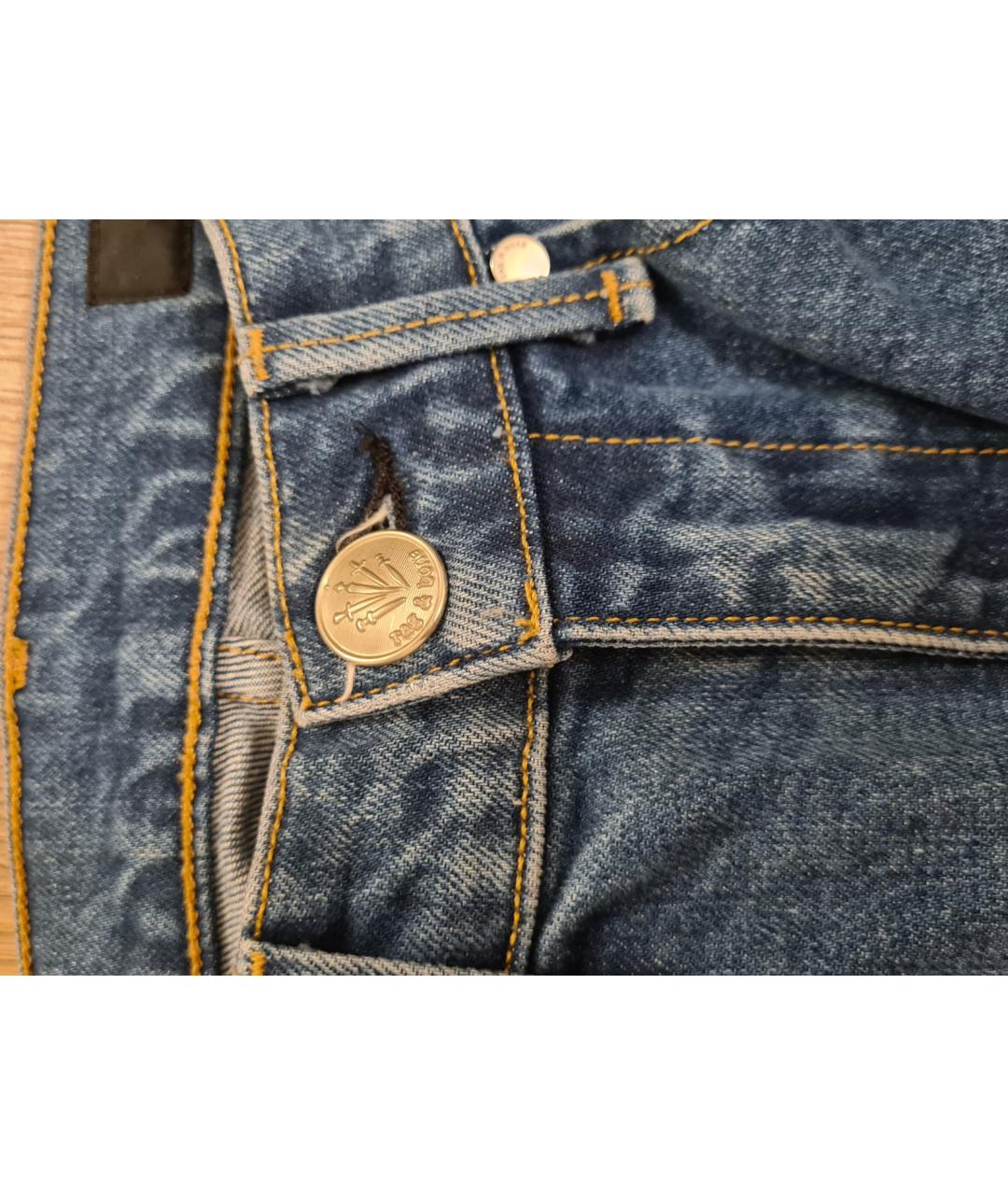 RAG&BONE Синие хлопковые джинсы клеш, фото 5