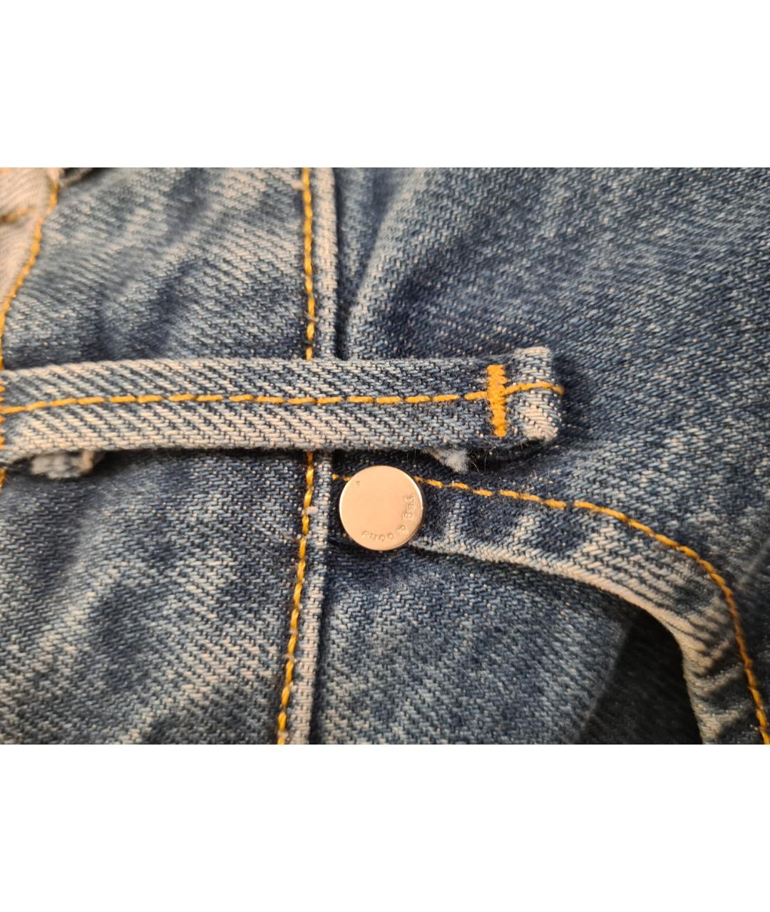 RAG&BONE Синие хлопковые джинсы клеш, фото 6