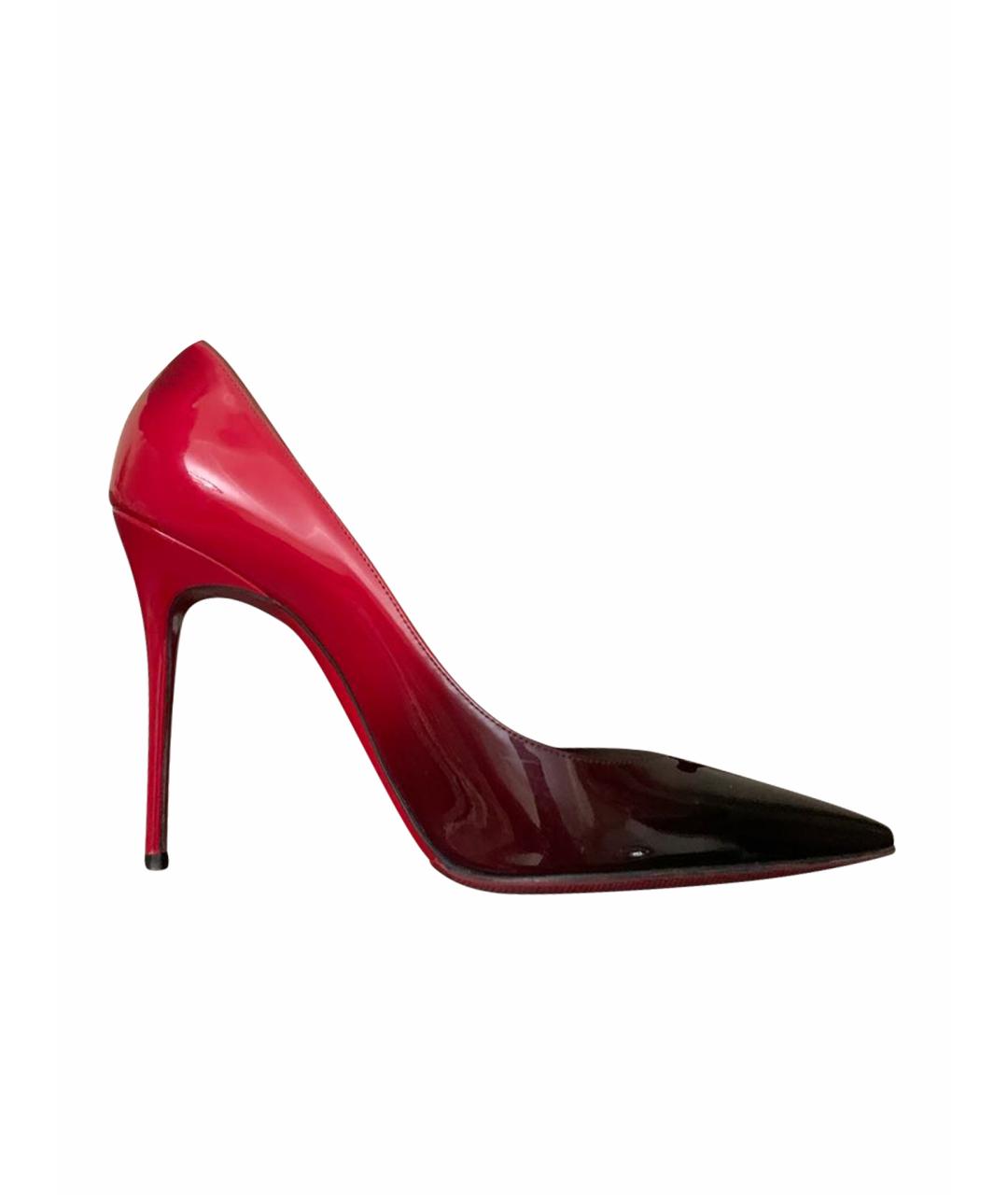 CHRISTIAN LOUBOUTIN Красные туфли из лакированной кожи, фото 1