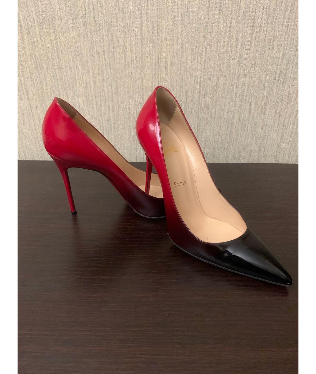 CHRISTIAN LOUBOUTIN Красные туфли из лакированной кожи, фото 6