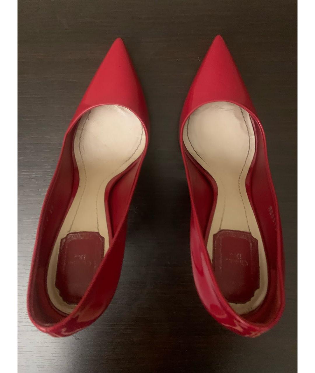CHRISTIAN DIOR PRE-OWNED Красные туфли из лакированной кожи, фото 3