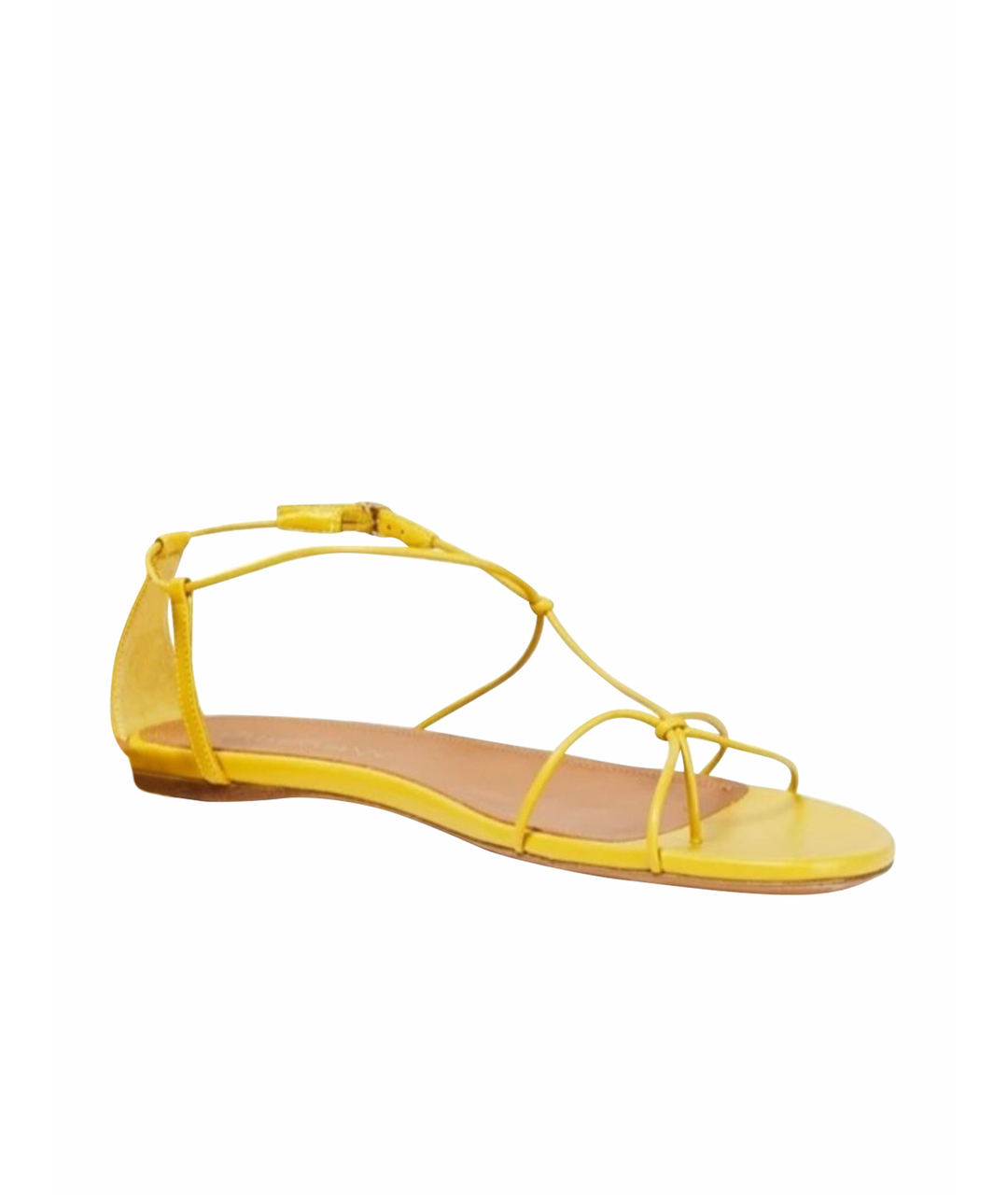 ZIMMERMANN Желтые кожаные сандалии, фото 1