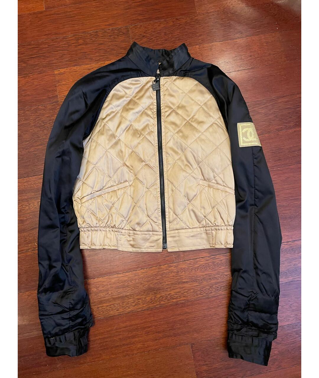 CHANEL PRE-OWNED Золотая полиамидовая куртка, фото 8