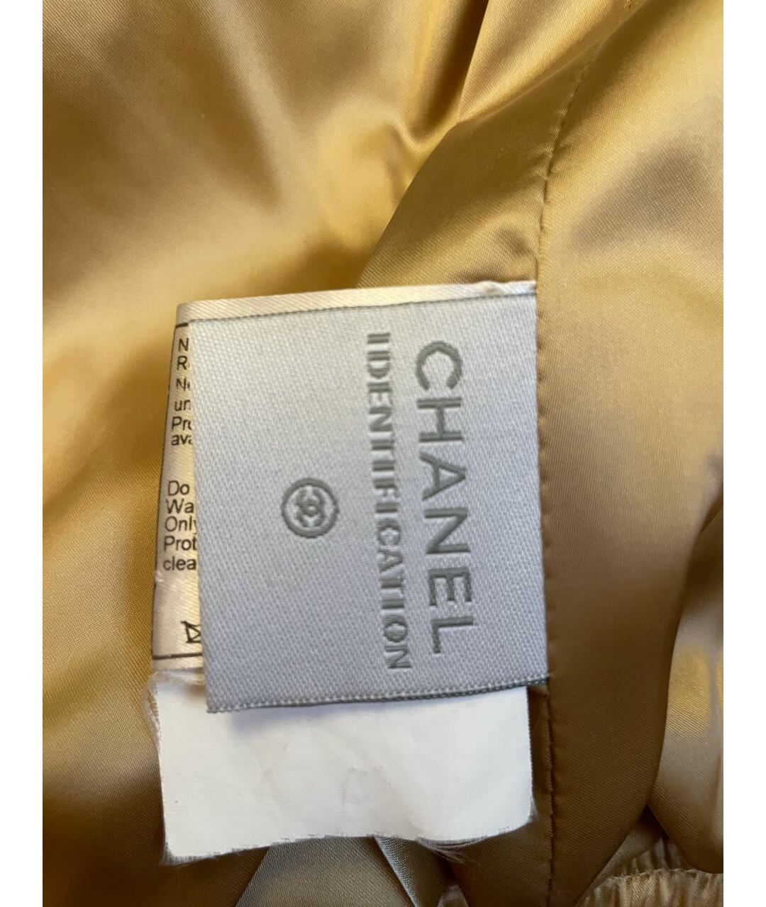 CHANEL PRE-OWNED Золотая полиамидовая куртка, фото 6