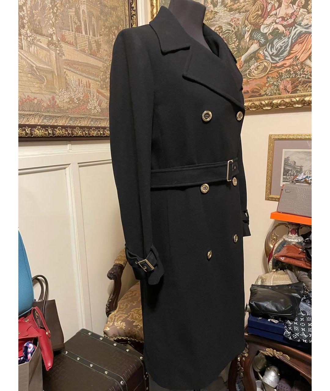 FRANKIE MORELLO Черное шерстяное пальто, фото 5