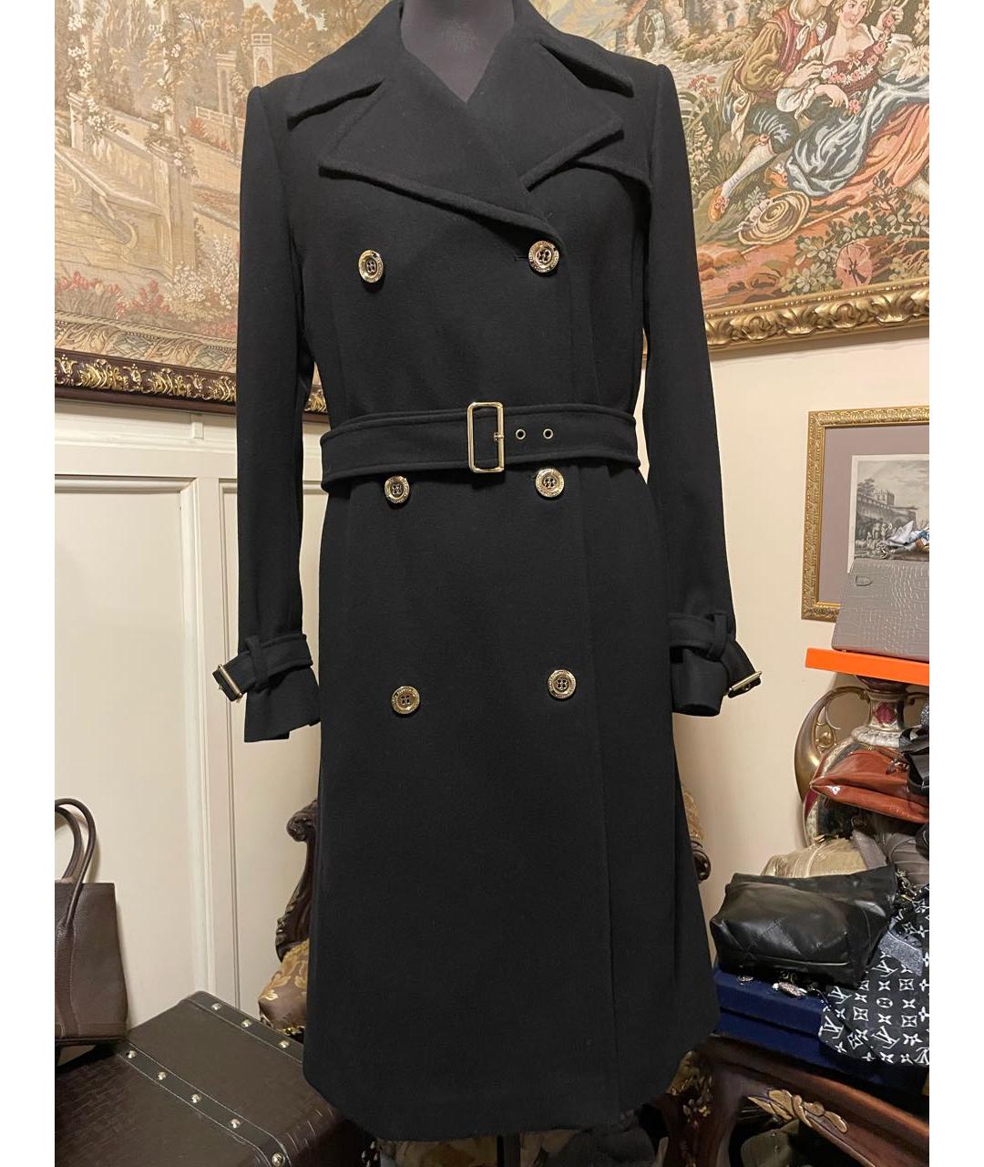FRANKIE MORELLO Черное шерстяное пальто, фото 9
