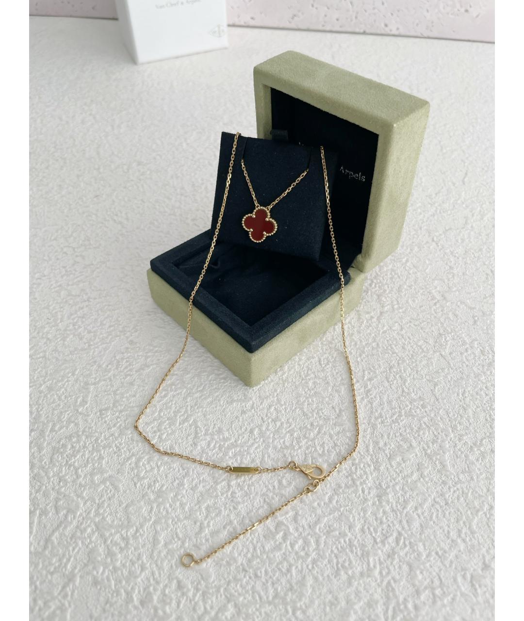 VAN CLEEF & ARPELS Бордовое колье из розового золота, фото 3