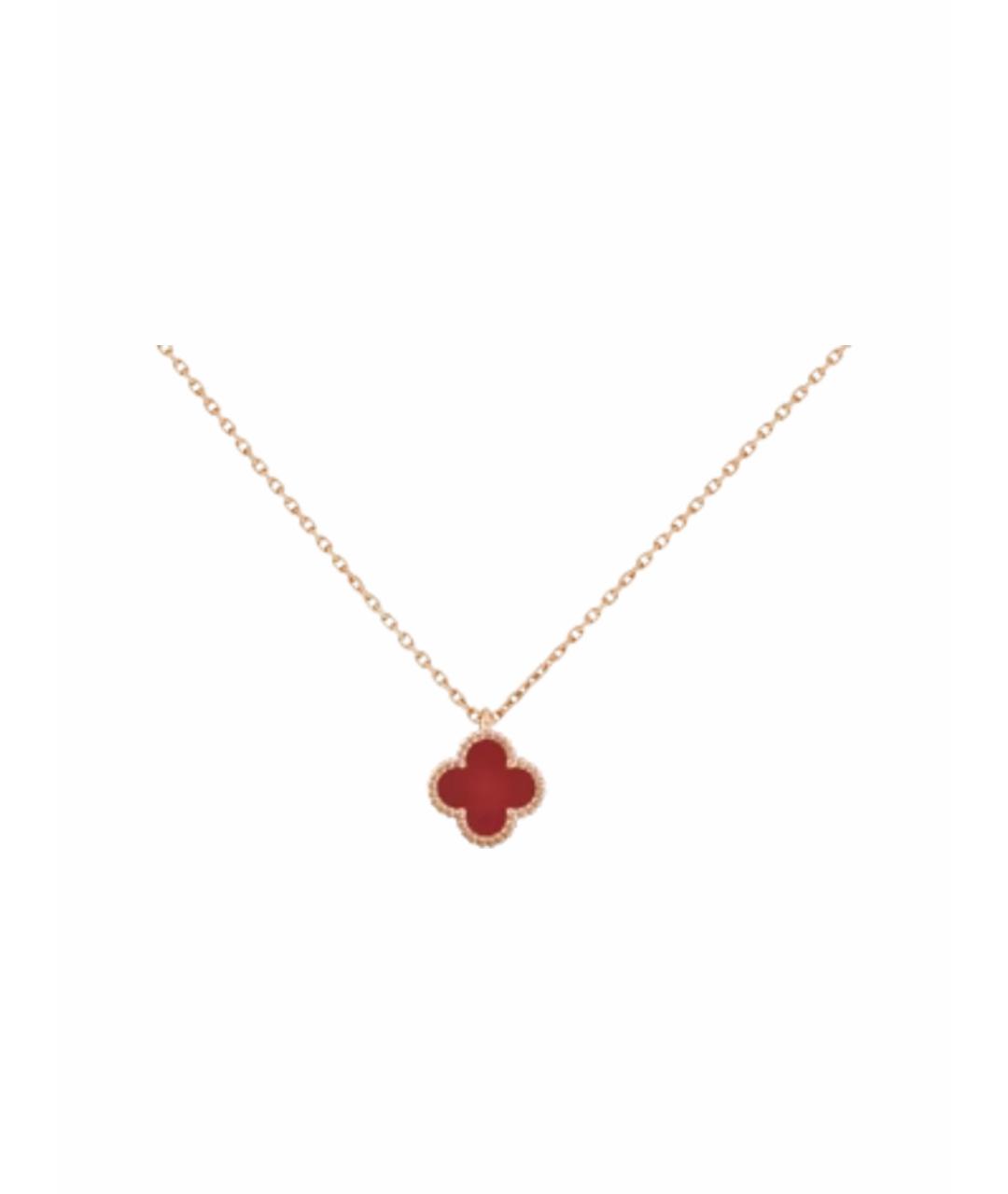 VAN CLEEF & ARPELS Бордовое колье из розового золота, фото 8