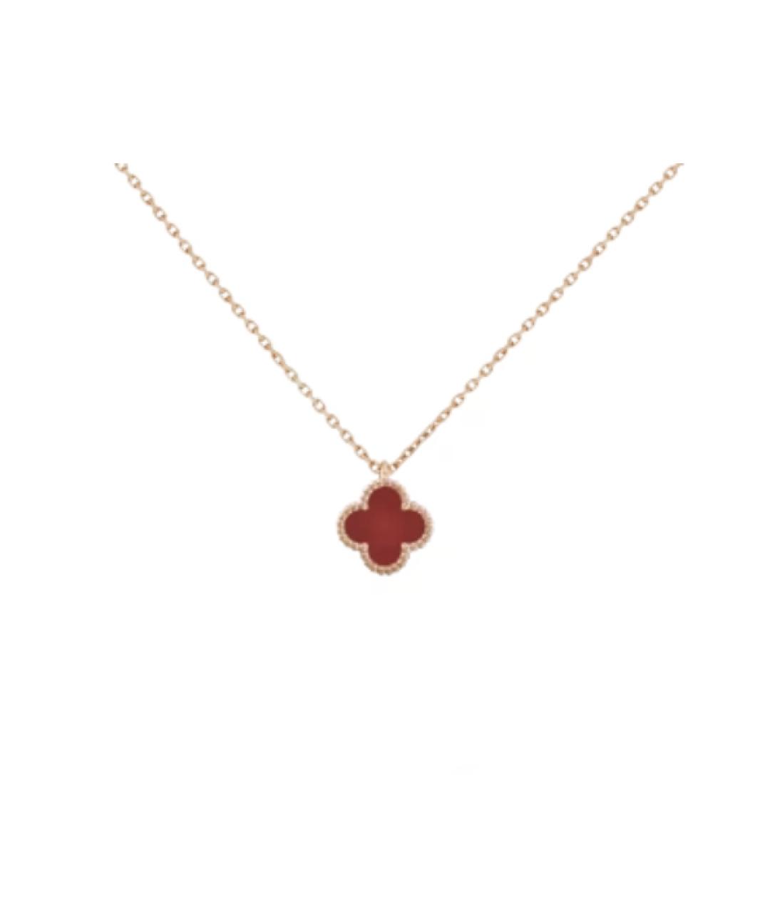 VAN CLEEF & ARPELS Бордовое колье из розового золота, фото 7