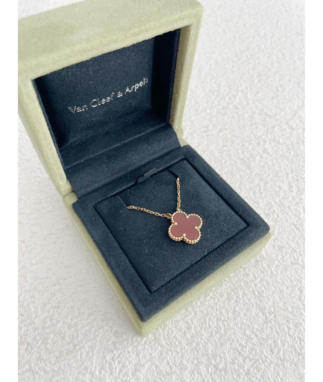 VAN CLEEF & ARPELS Бордовое колье из розового золота, фото 4
