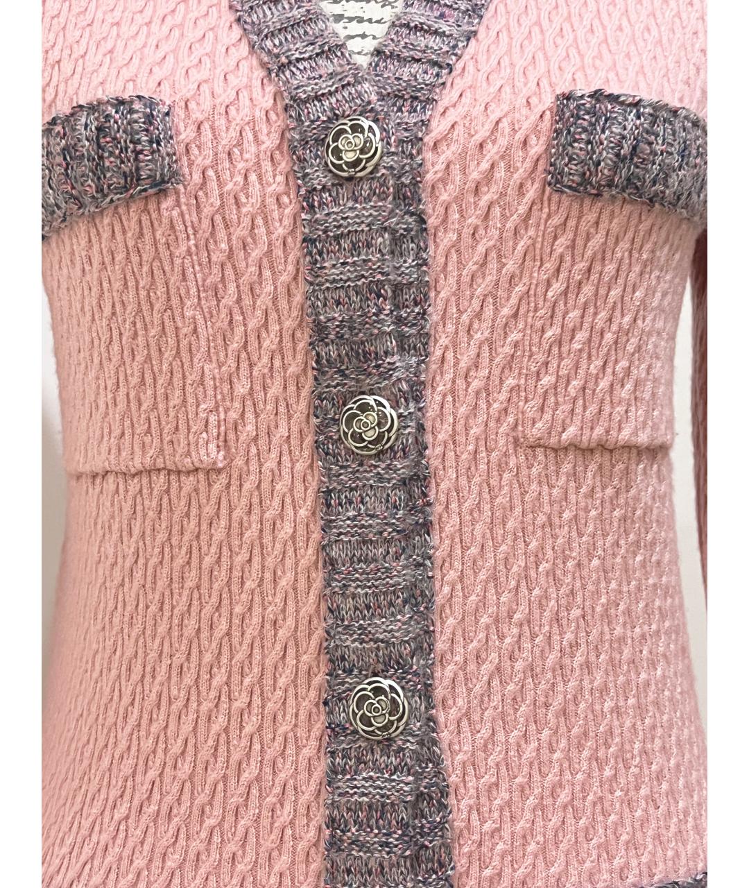 CHANEL PRE-OWNED Розовый шелковый жакет/пиджак, фото 7