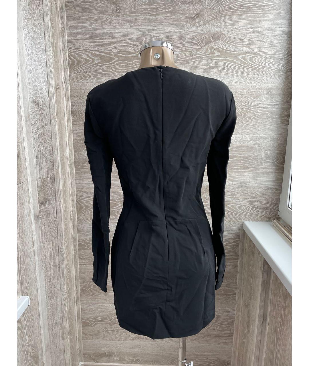 ELISABETTA FRANCHI Черное полиамидовое коктейльное платье, фото 2