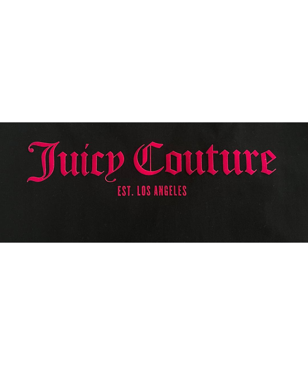 JUICY COUTURE Черная хлопковая футболка, фото 5