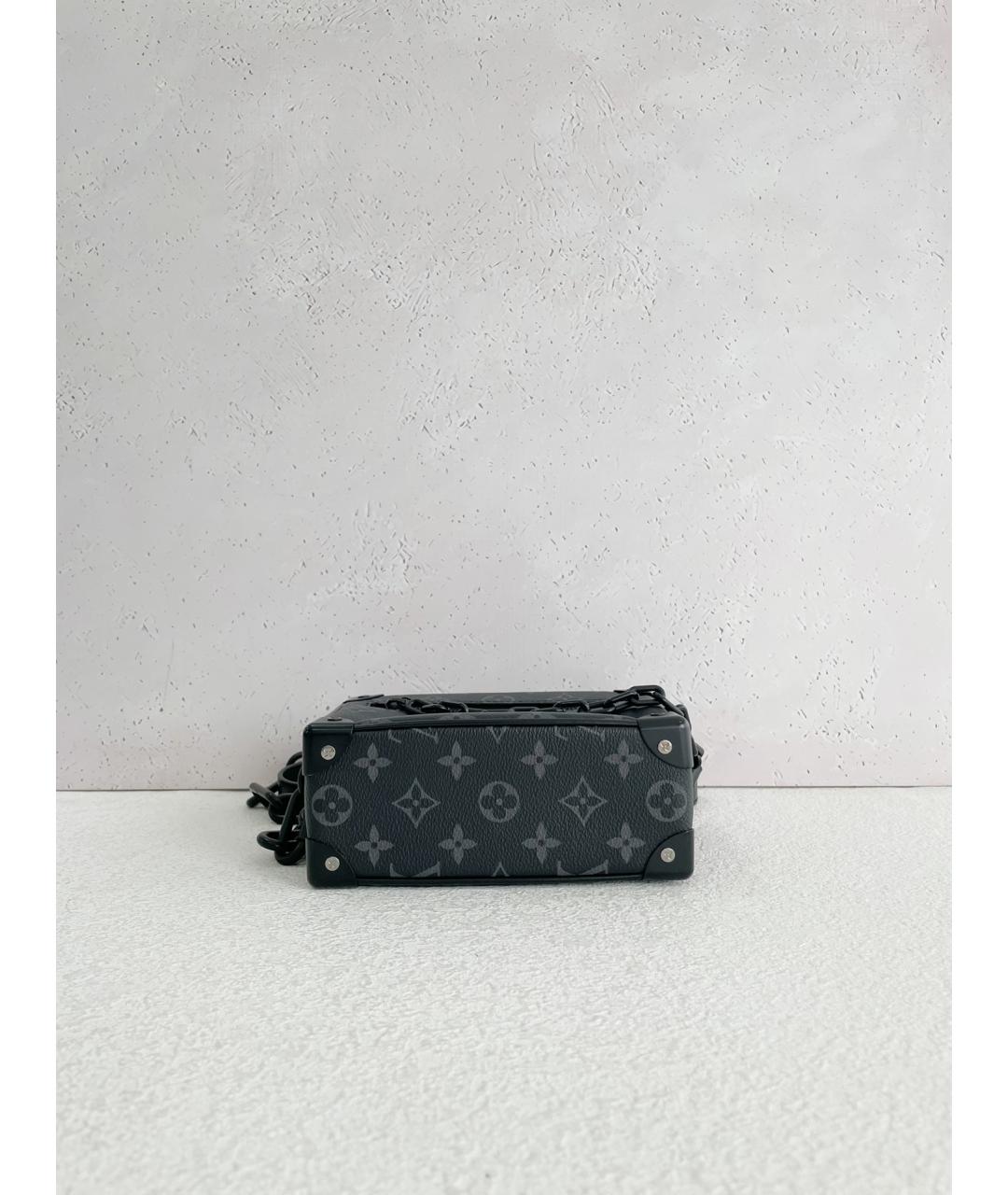 LOUIS VUITTON Черная сумка на плечо из искусственной кожи, фото 5