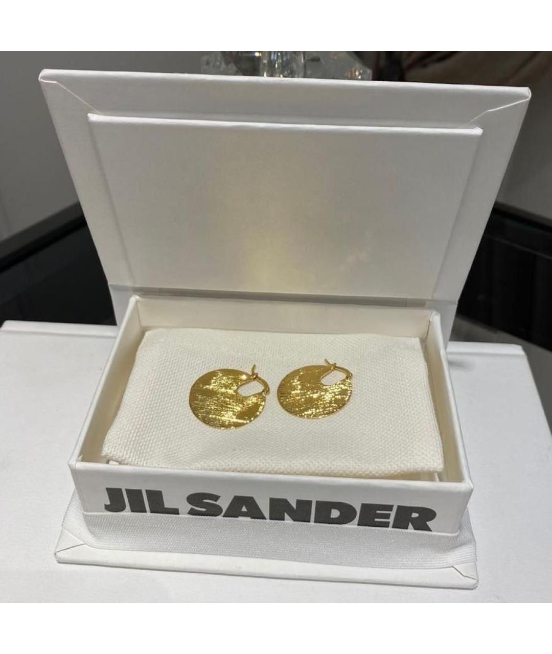 JIL SANDER Золотые серьги, фото 2