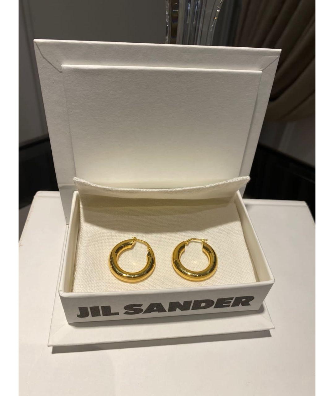 JIL SANDER Золотые серьги, фото 3