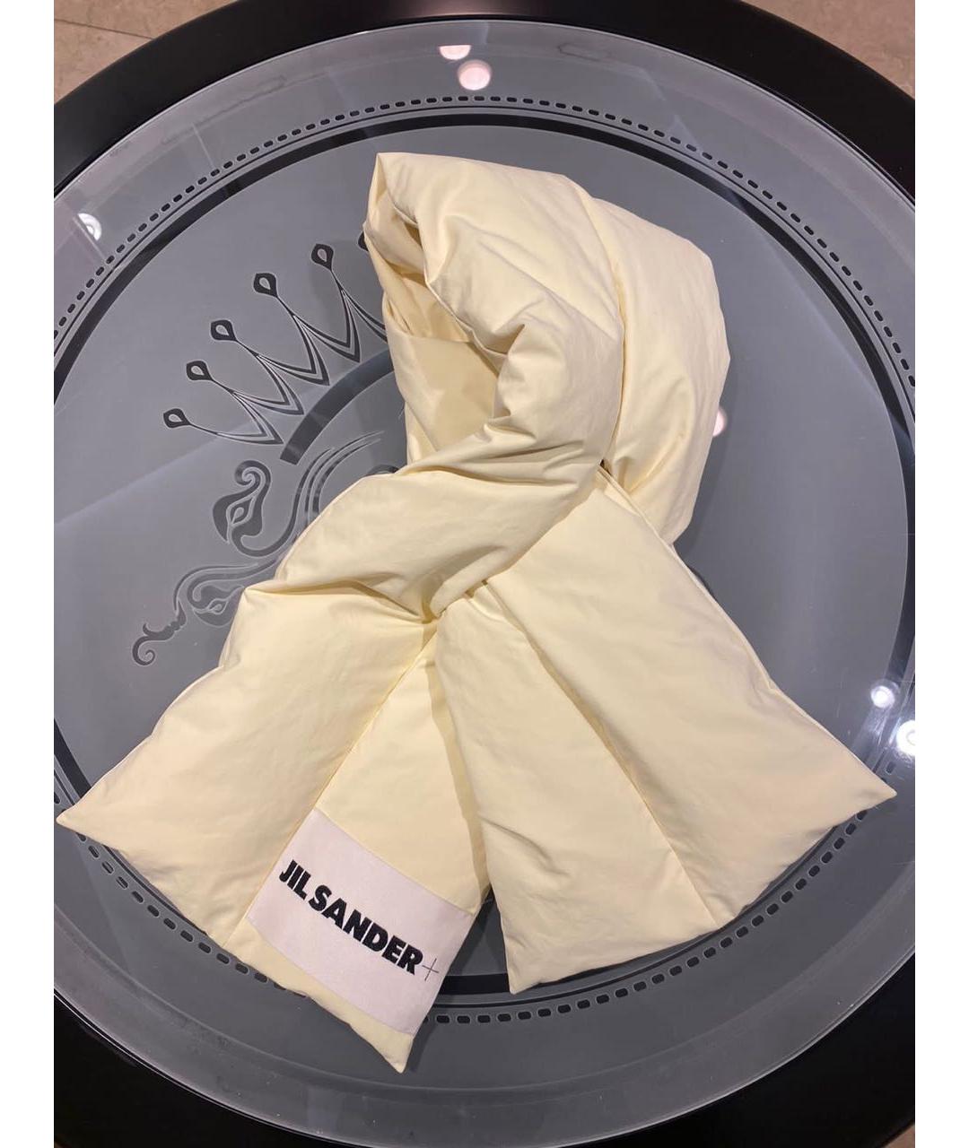 JIL SANDER Бежевый шарф, фото 3