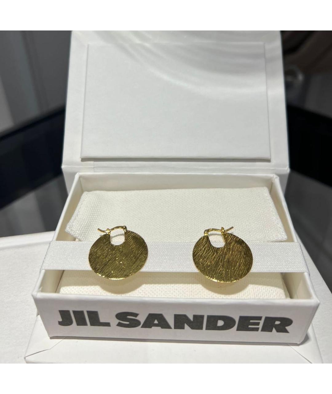 JIL SANDER Золотые серьги, фото 2