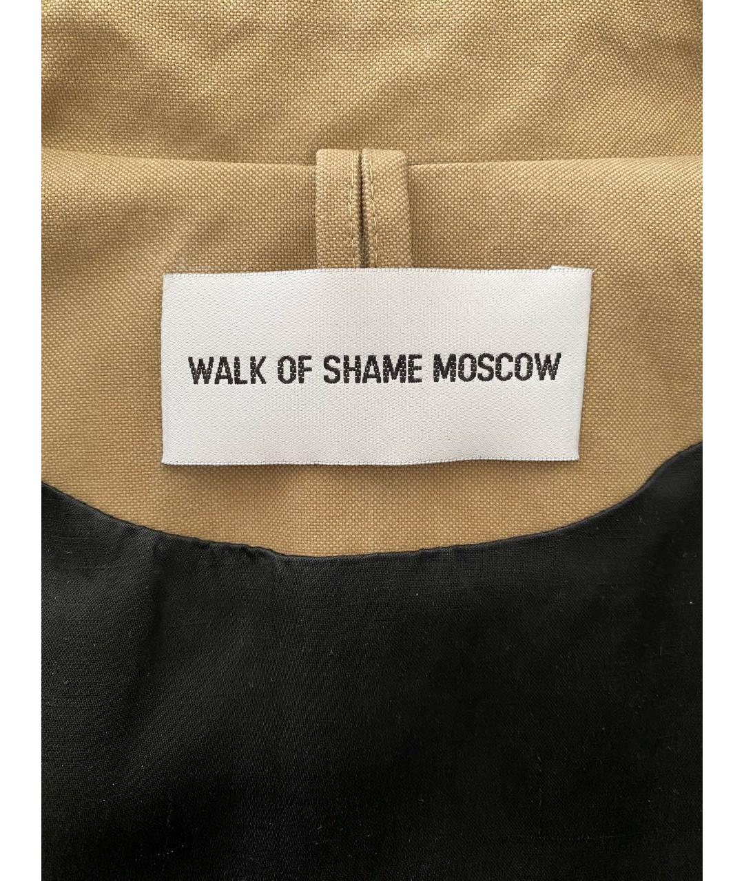 WALK OF SHAME Хаки хлопковый тренч/плащ, фото 3