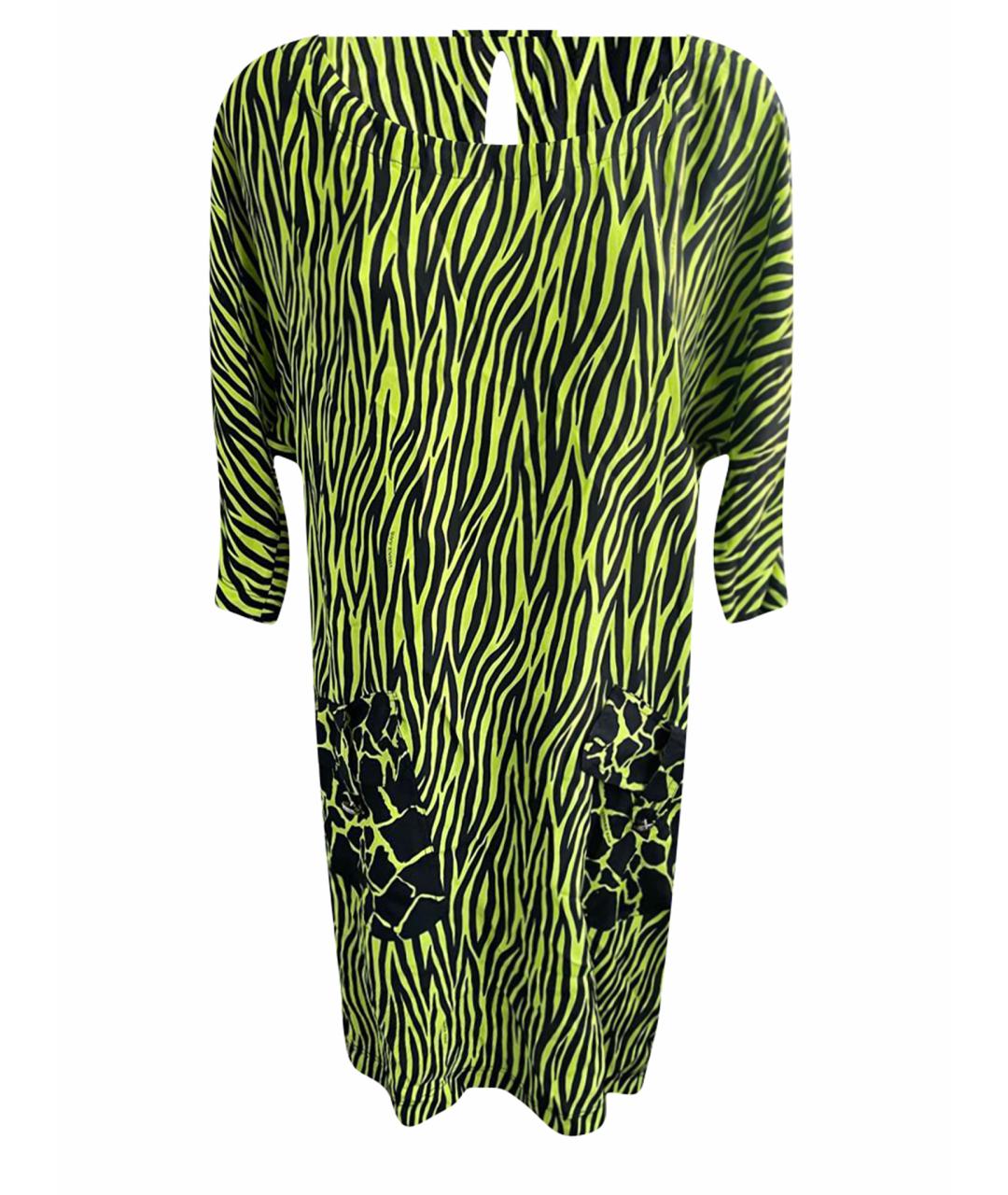 VERSACE JEANS COUTURE Зеленые шелковое платье, фото 1