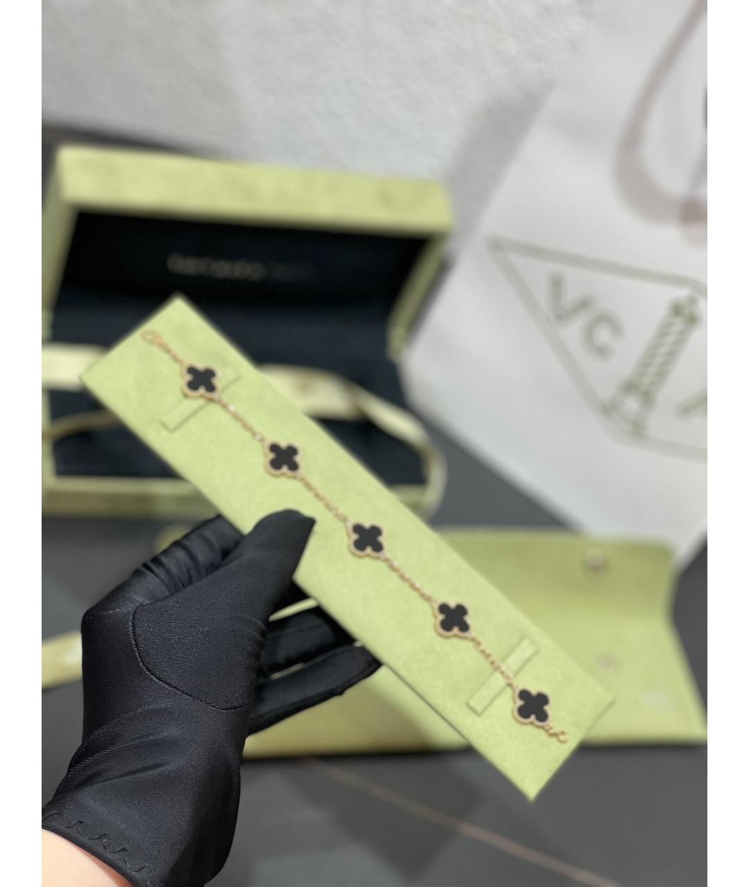 VAN CLEEF & ARPELS Черный браслет из желтого золота, фото 2
