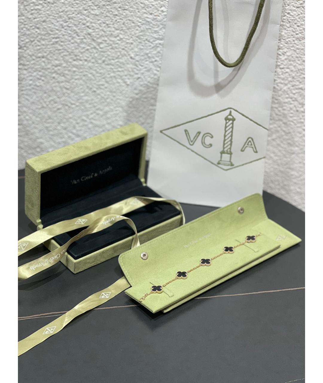 VAN CLEEF & ARPELS Черный браслет из желтого золота, фото 6