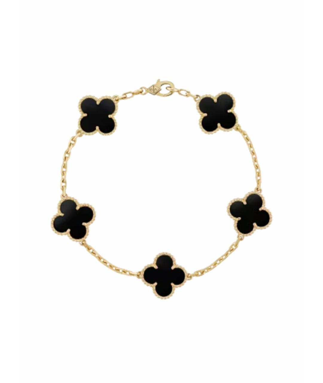 VAN CLEEF & ARPELS Черный браслет из желтого золота, фото 10