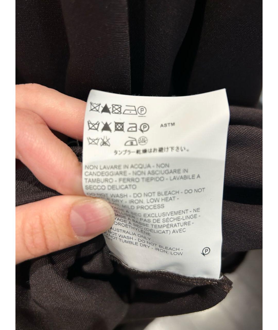 JIL SANDER Бордовое полиамидовое повседневное платье, фото 7