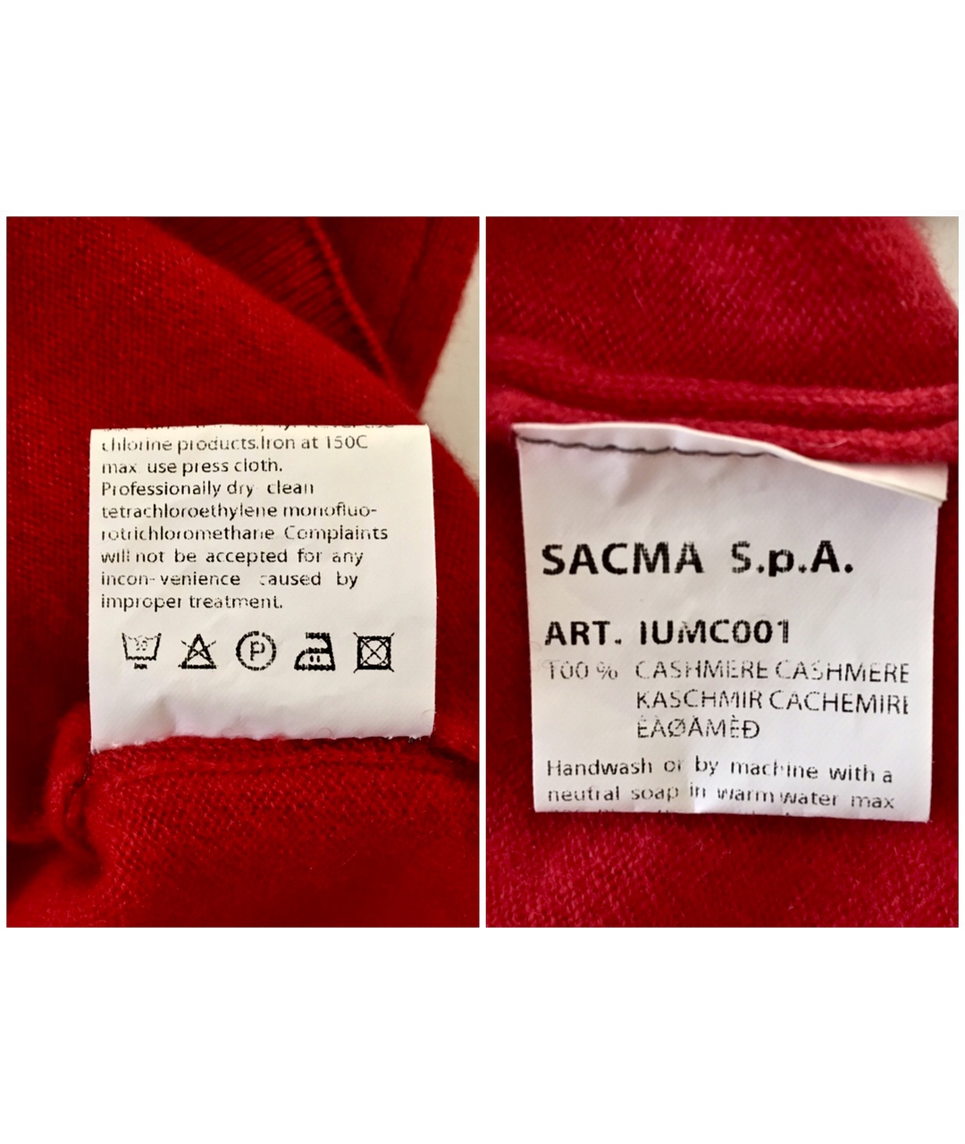 BILANCIONI Красный кашемировый джемпер / свитер, фото 4