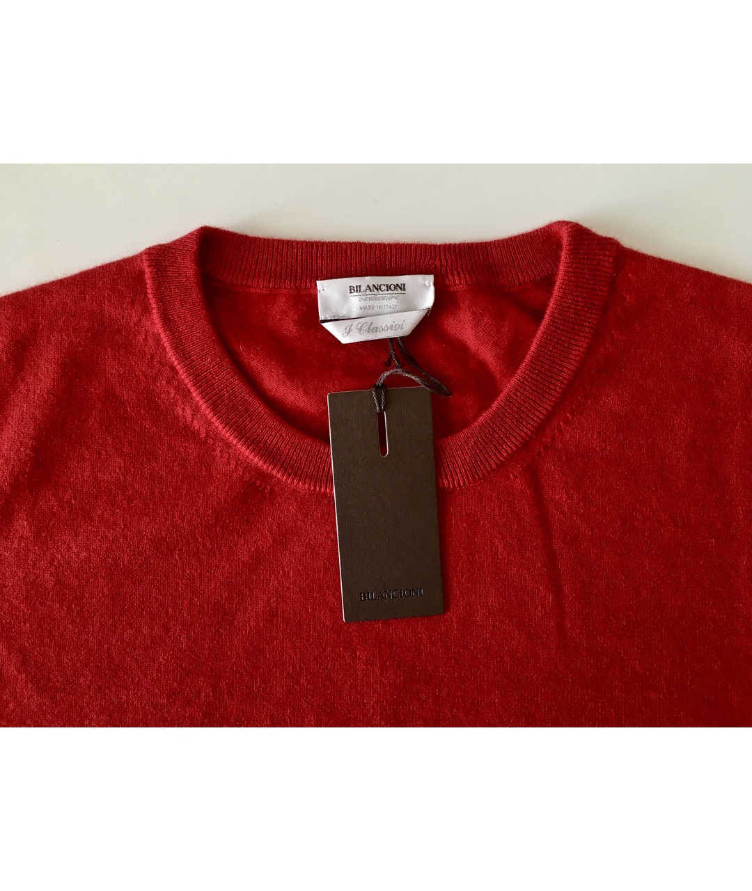 BILANCIONI Красный кашемировый джемпер / свитер, фото 3