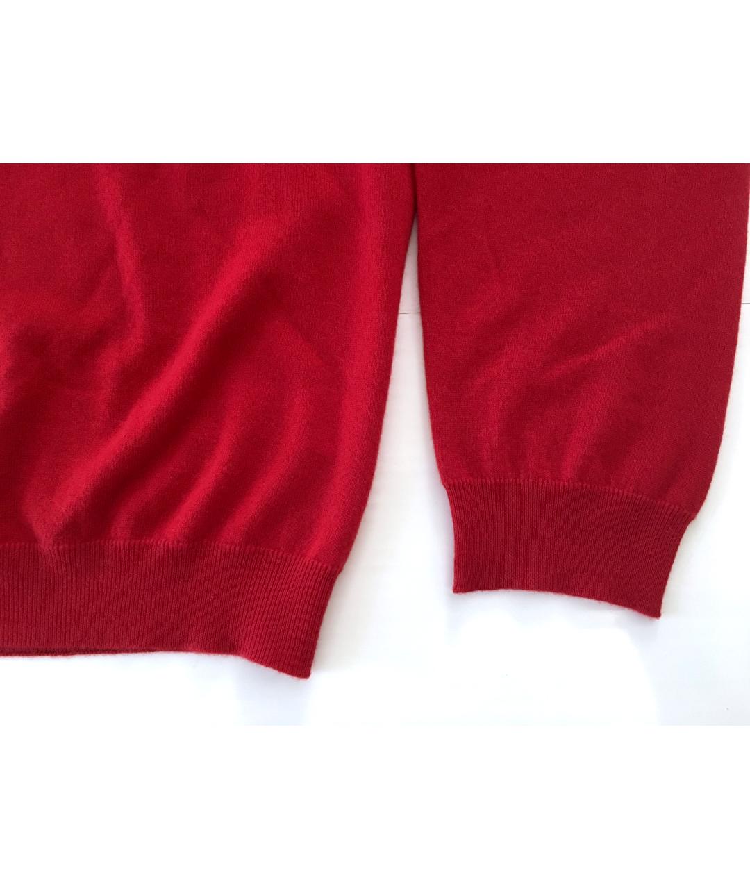 BILANCIONI Красный кашемировый джемпер / свитер, фото 5