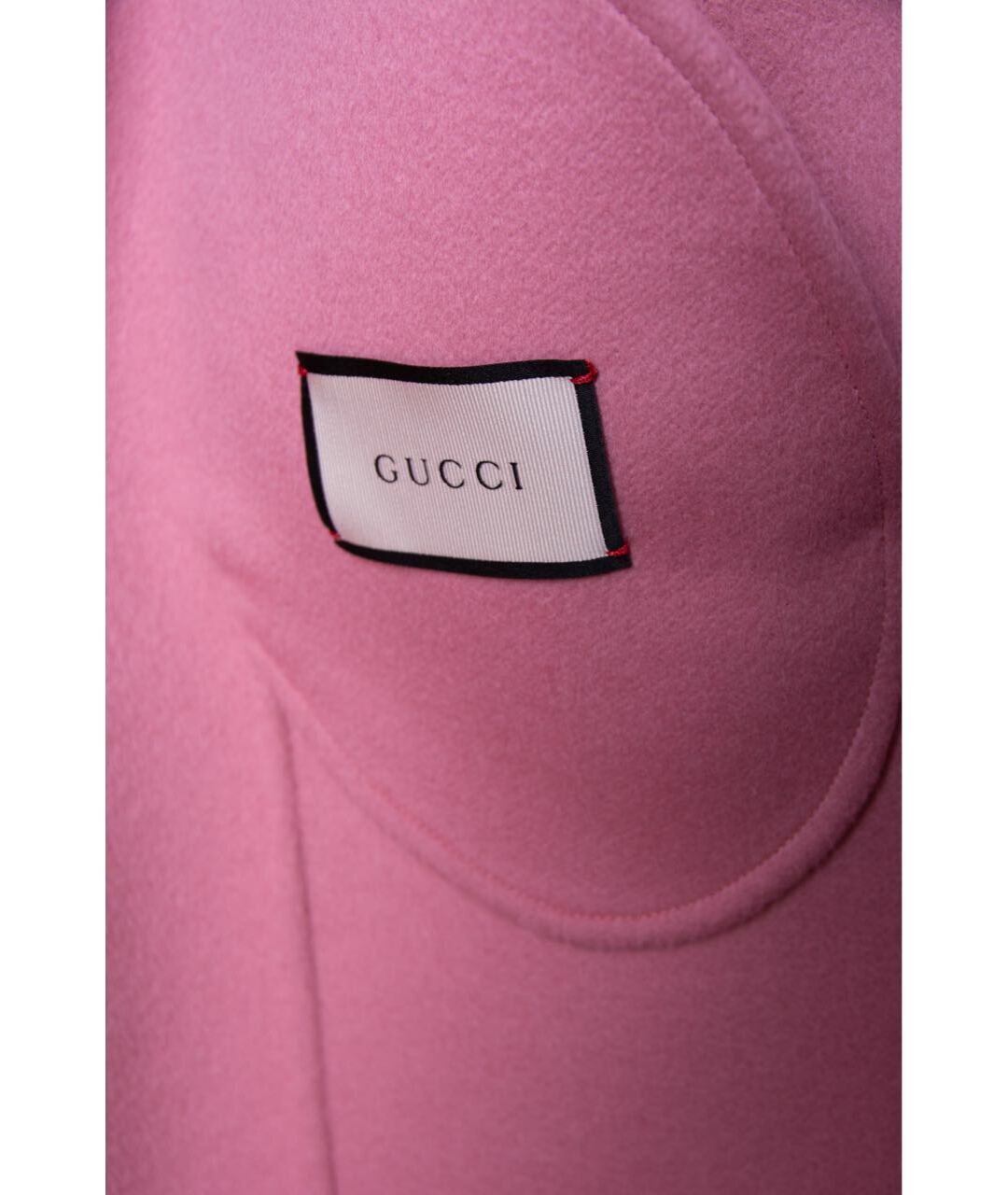 GUCCI Розовое шерстяное пальто, фото 6