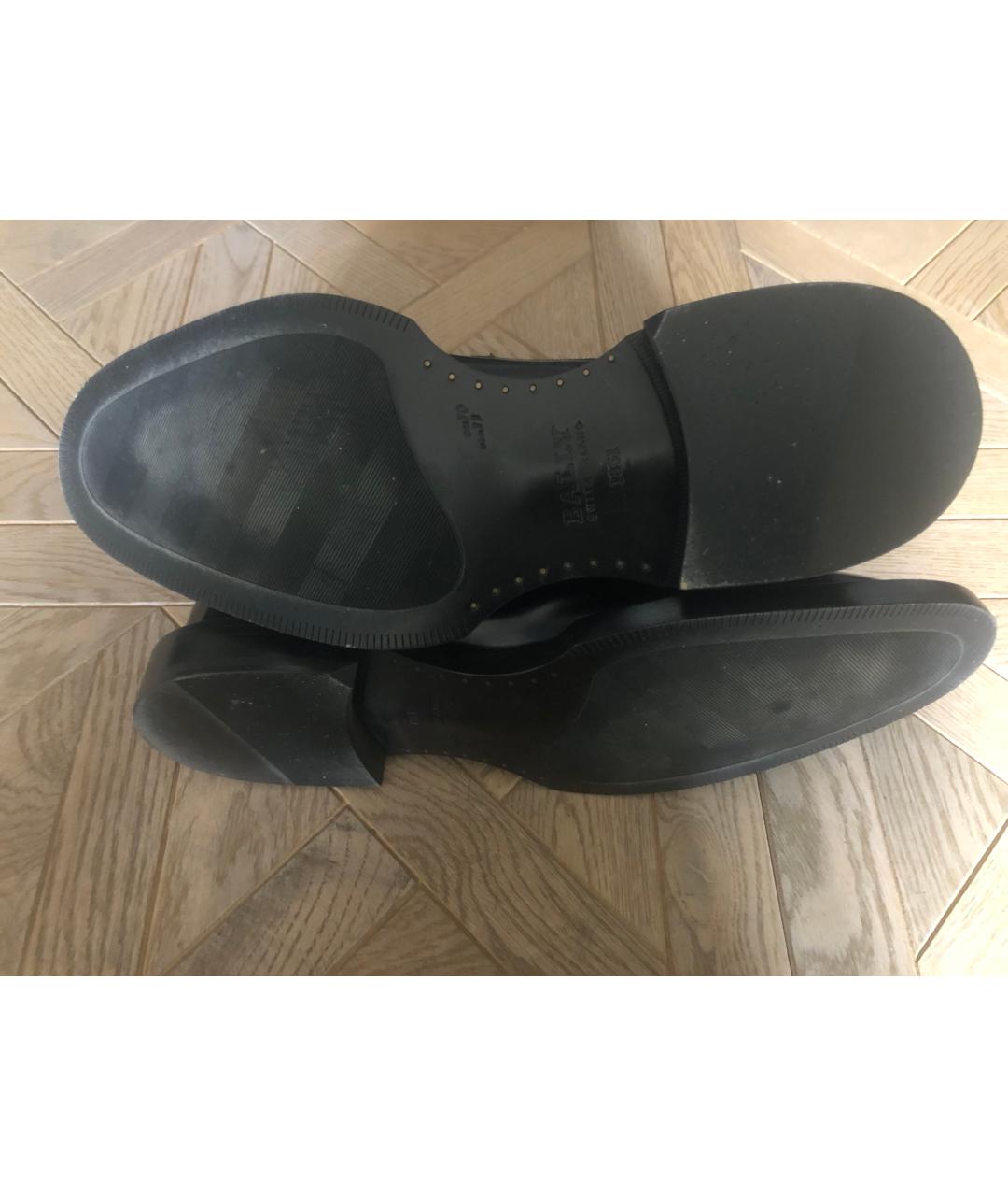 BALLY Черные высокие ботинки из лакированной кожи, фото 5