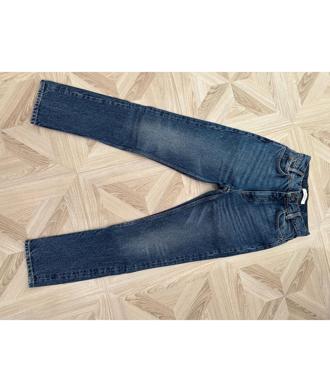 SANDRO Синие хлопковые прямые джинсы, фото 9