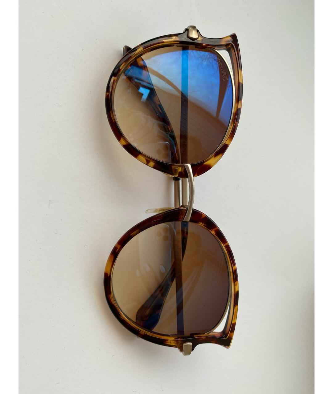 DITA Коричневые пластиковые солнцезащитные очки, фото 9