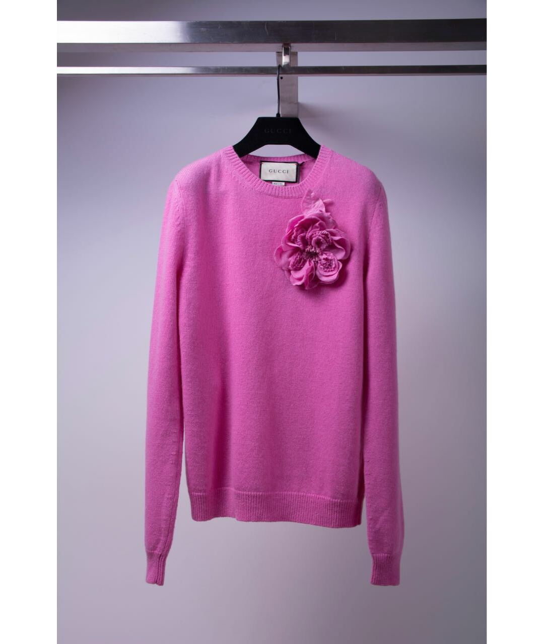 GUCCI Розовый кашемировый джемпер / свитер, фото 6