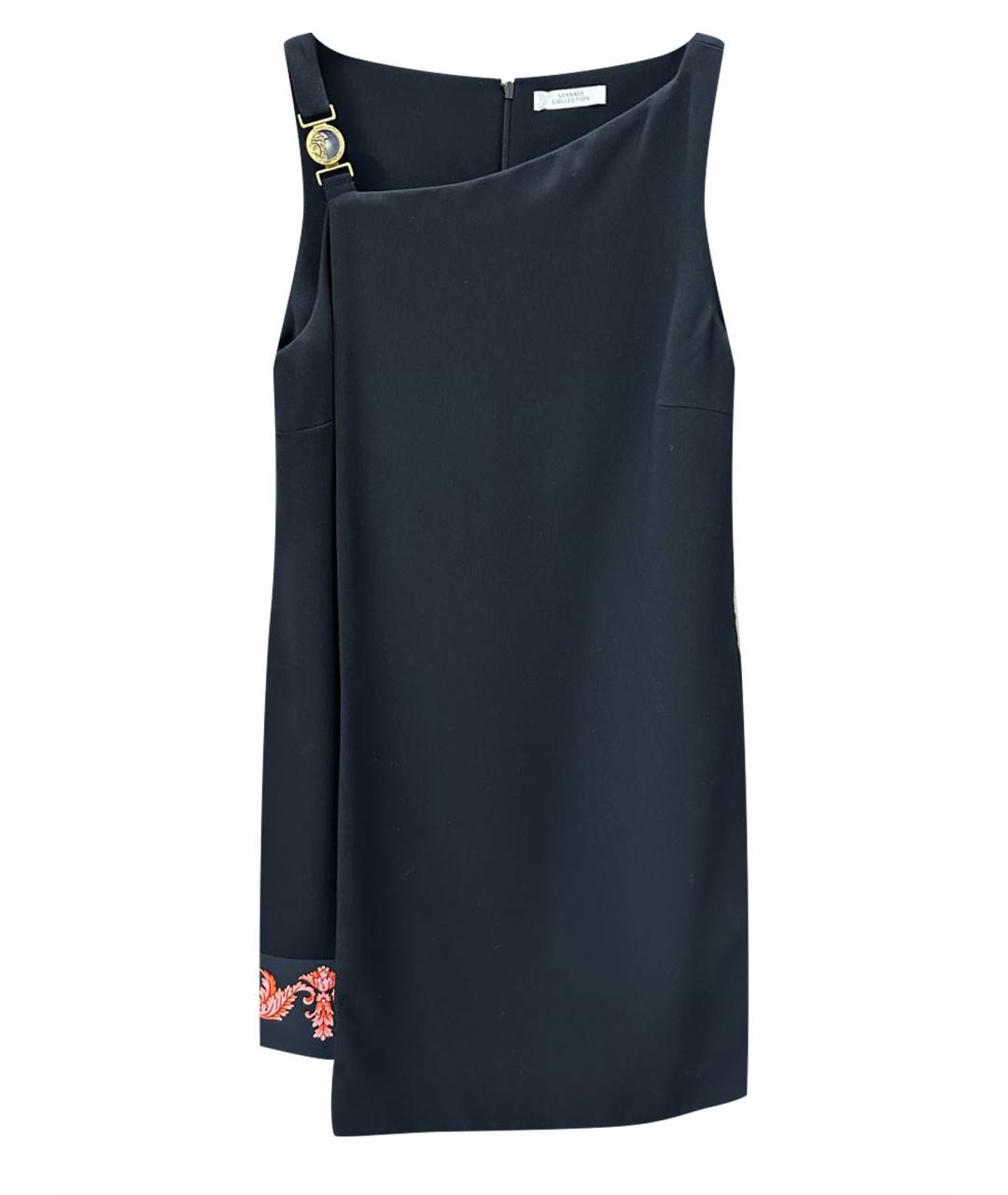 VERSACE COLLECTION Черное полиэстеровое коктейльное платье, фото 1