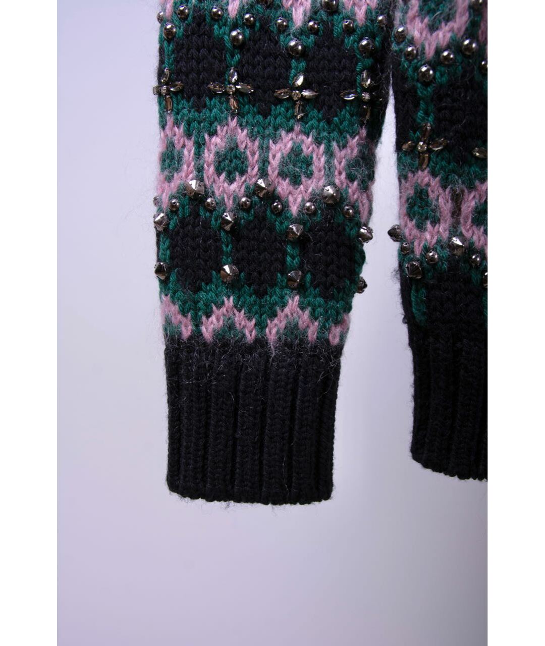 GUCCI Зеленый шерстяной джемпер / свитер, фото 5