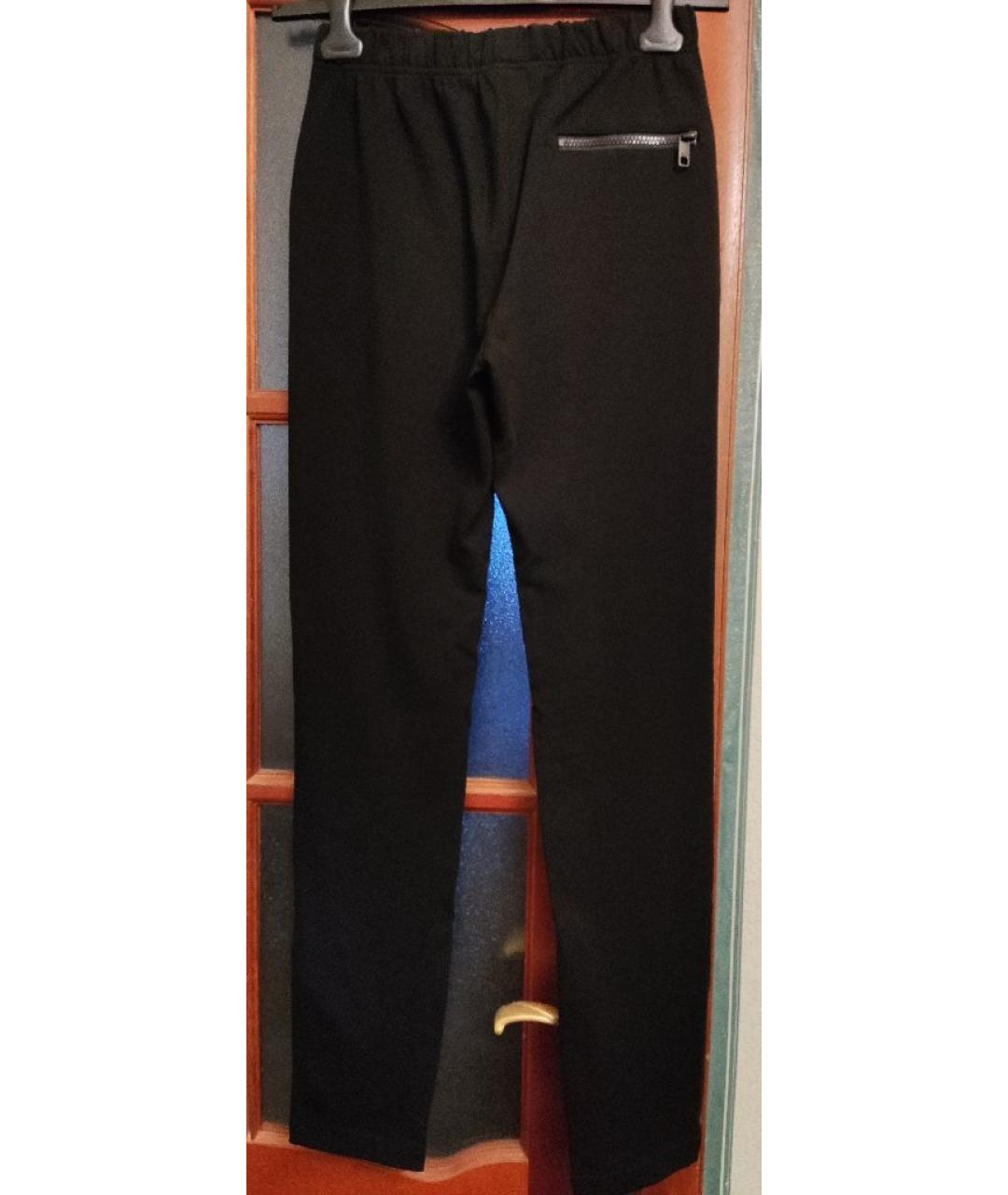 DOLCE&GABBANA Черные вискозные спортивные брюки и шорты, фото 2