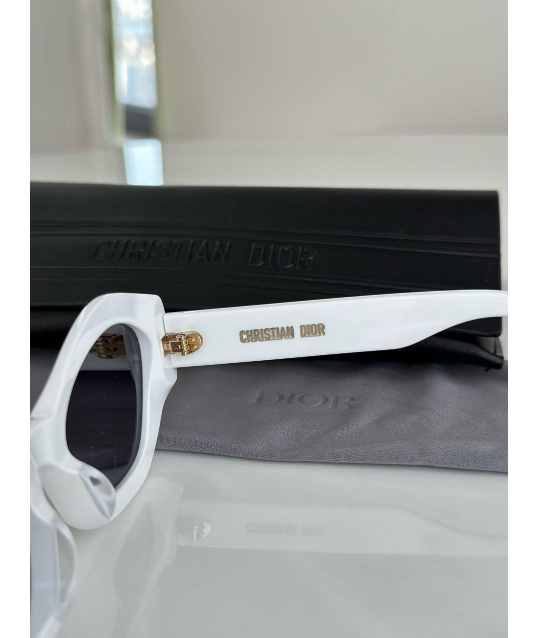 CHRISTIAN DIOR Белые солнцезащитные очки, фото 5
