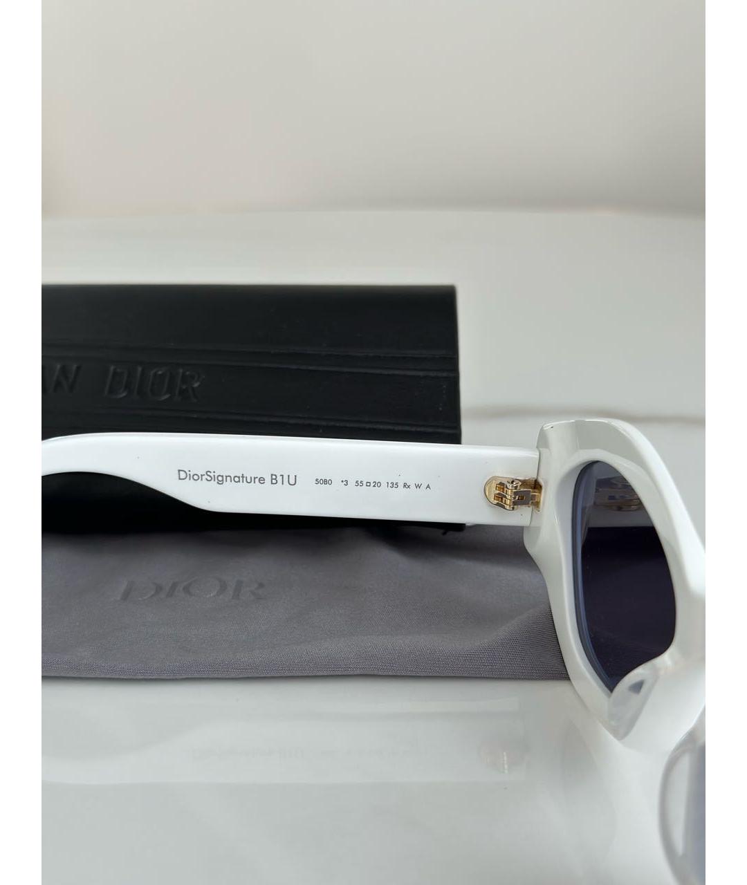 CHRISTIAN DIOR Белые солнцезащитные очки, фото 4
