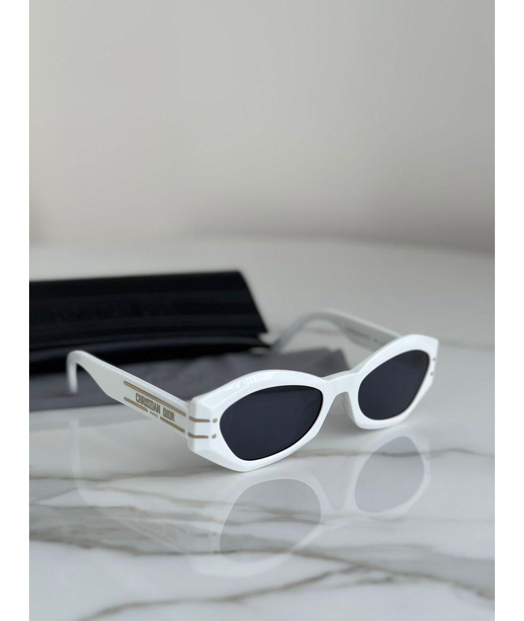 CHRISTIAN DIOR Белые солнцезащитные очки, фото 2
