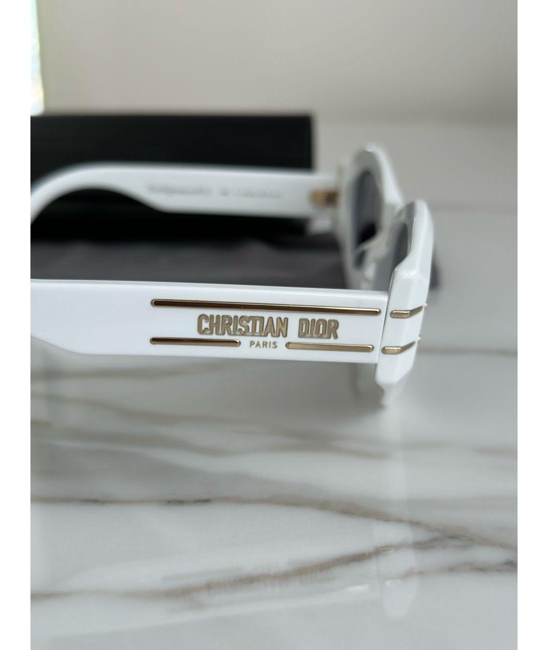 CHRISTIAN DIOR Белые солнцезащитные очки, фото 3