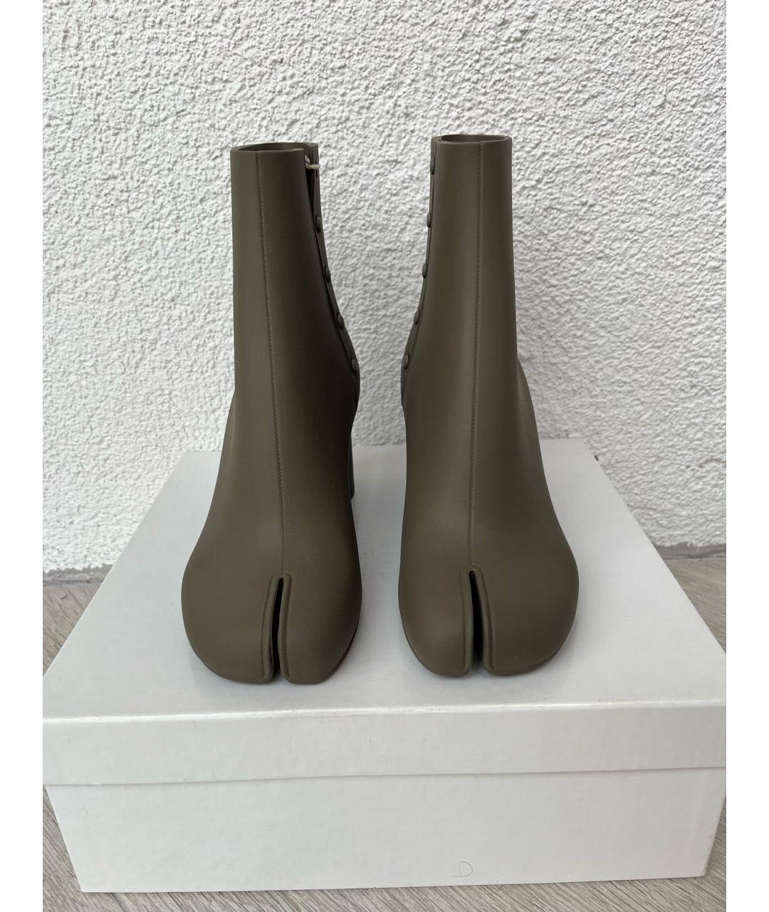MAISON MARGIELA Антрацитовые ботильоны, фото 2