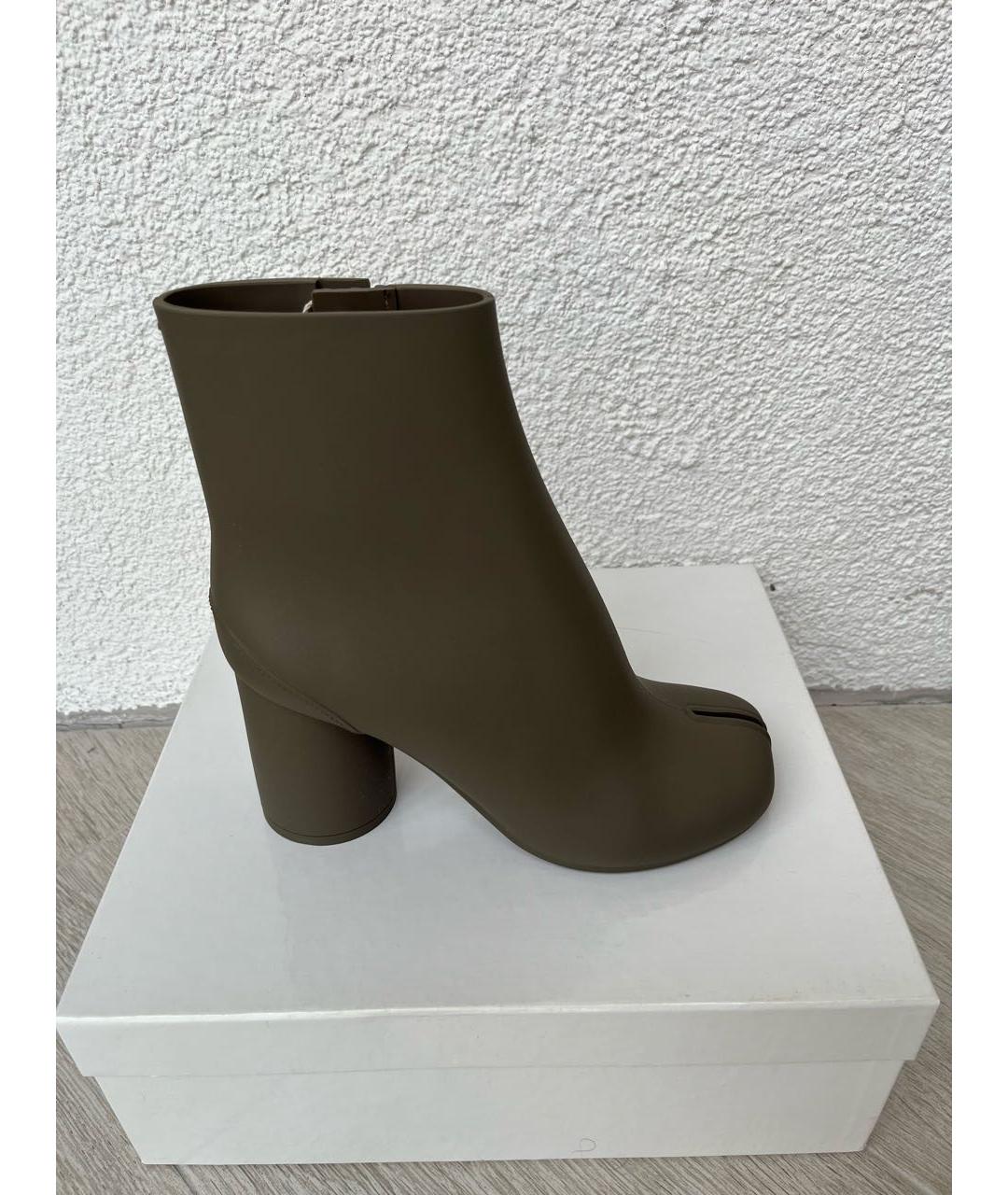 MAISON MARGIELA Антрацитовые ботильоны, фото 8