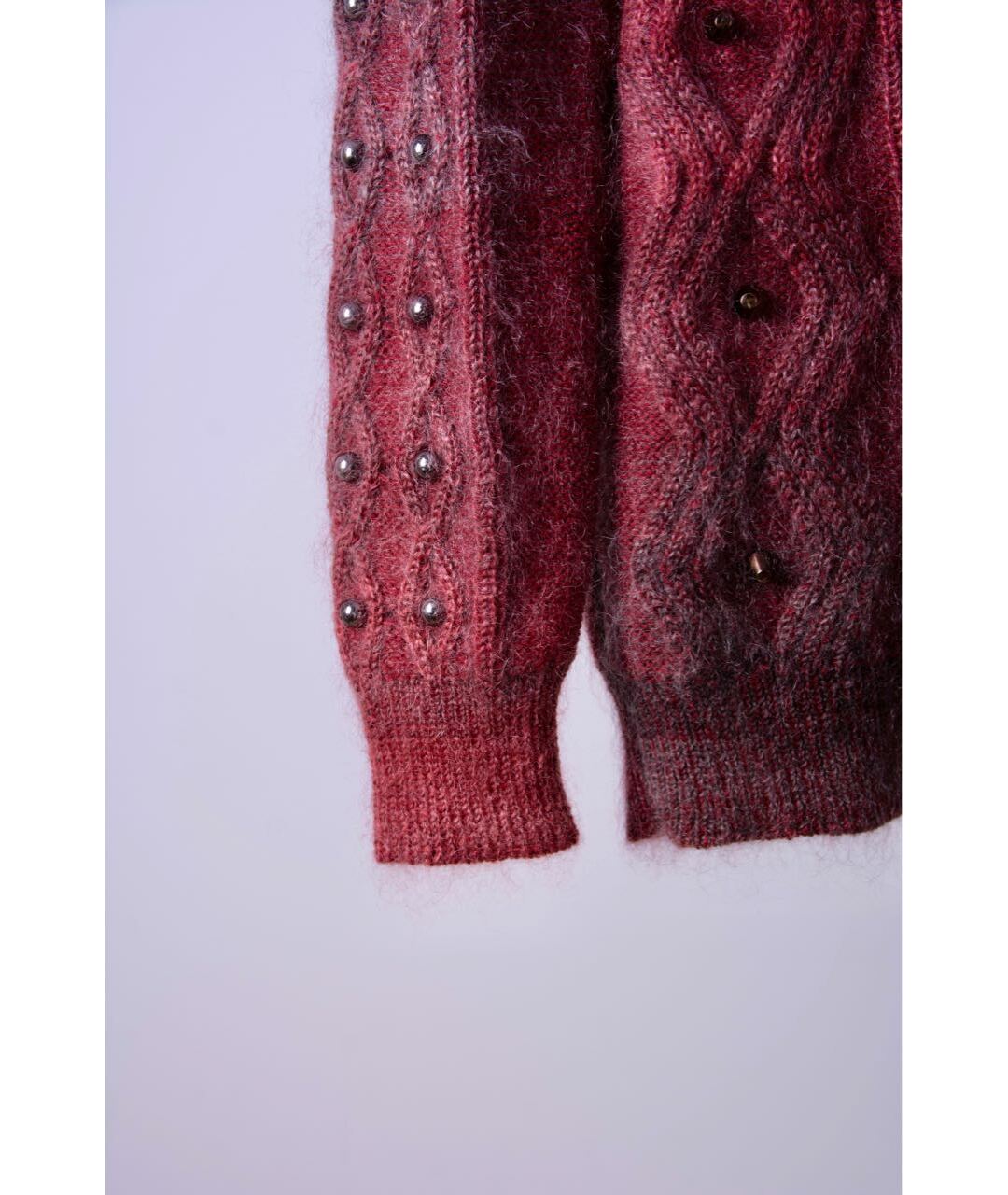 GUCCI Бордовый джемпер / свитер, фото 5