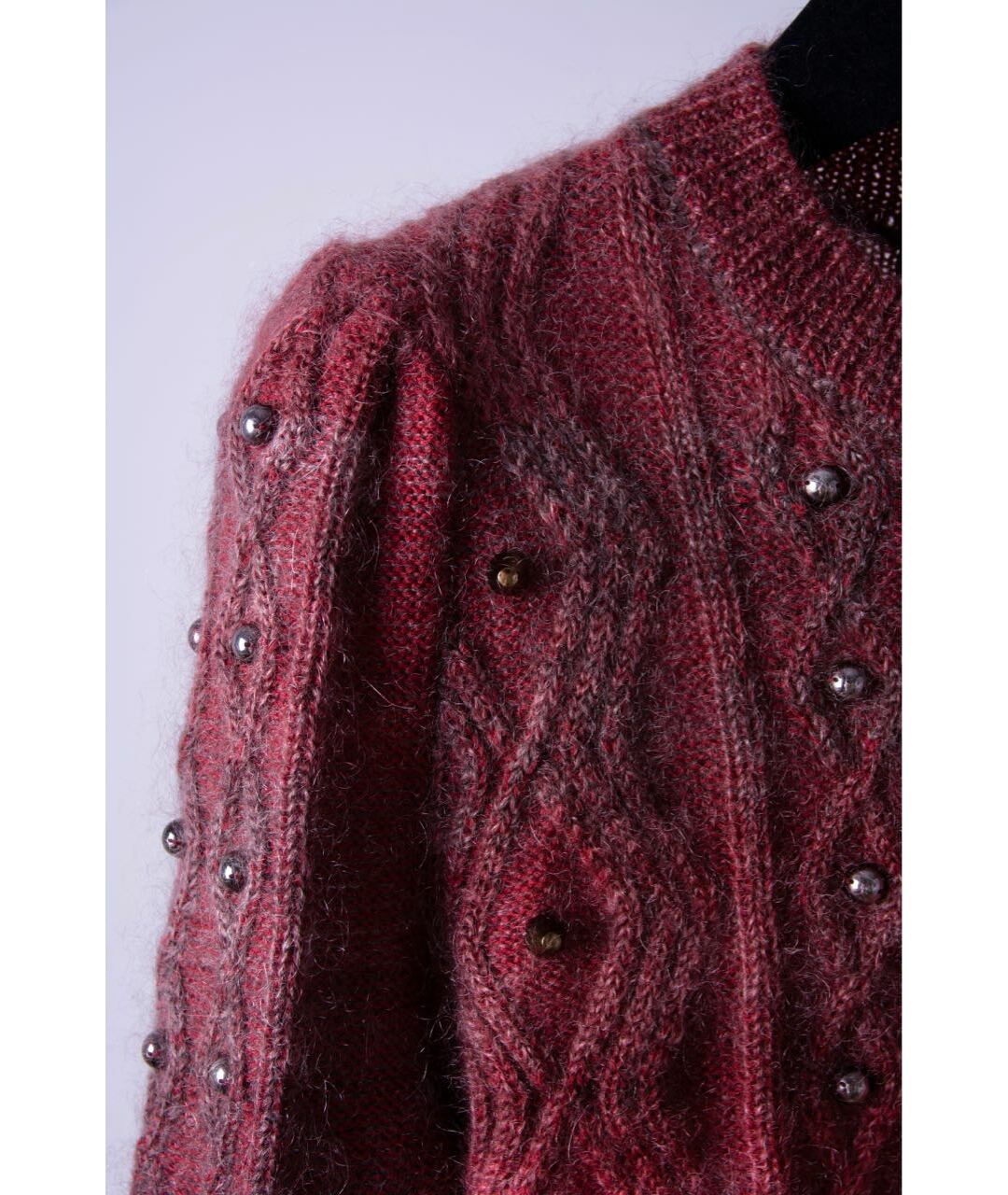 GUCCI Бордовый джемпер / свитер, фото 4
