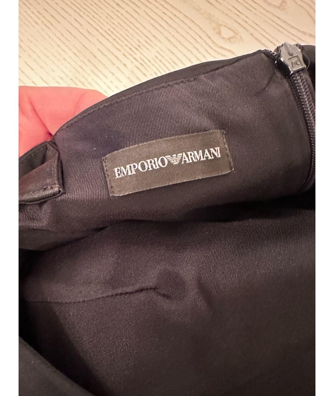 EMPORIO ARMANI Черное повседневное платье, фото 3