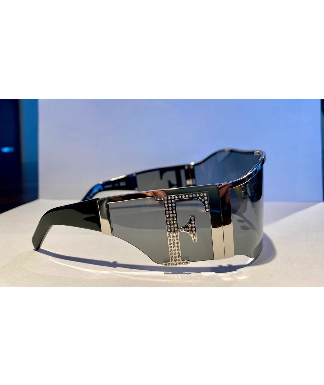 GIANFRANCO FERRE Черные металлические солнцезащитные очки, фото 2